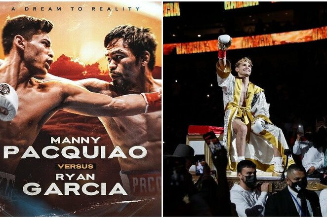 Ryanas Garcia ir Manny Pacquiao | „Scanpix“ ir instagram.com nuotr.