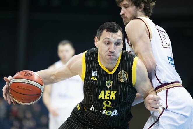 „Lietkabelis“ – AEK rungtynių akimirka  | FIBA nuotr.