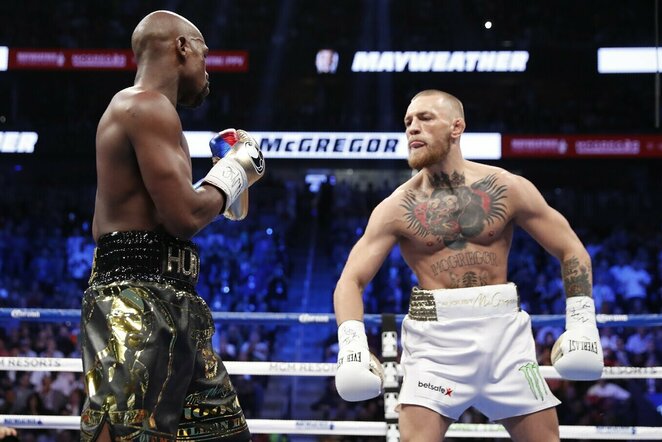 Floydas Mayweatheris ir Conoras McGregoras | Scanpix nuotr.