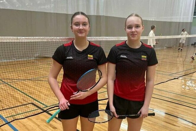 Monika Sukackaitė ir Viltė Paulauskaitė (Lietuvos badmintono federacijos nuotr.) | „Facebook“ nuotr.