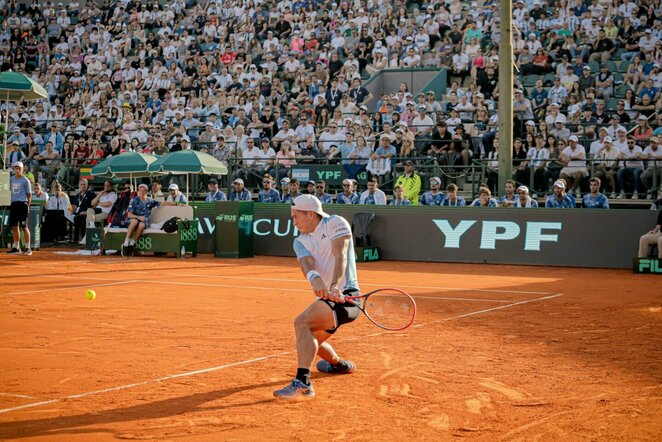 Ričardas Berankis prieš Sebastianą Baezą (Argentinos teniso federacijos nuotr.) | Organizatorių nuotr.