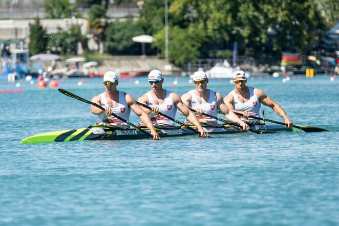 Simonas Maldonis, Viktoras Čaplinskis, Ignas Navakauskas ir Artūras Seja (canoe.lt nuotr.) | Organizatorių nuotr.