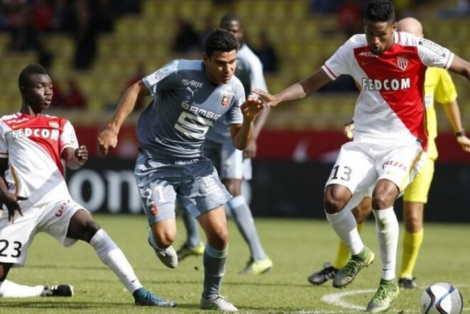 „Monaco“ – „Rennes“ rungtynių akimirka | AFP/Scanpix nuotr.