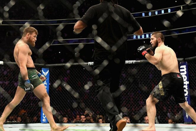 Conoras McGregoras ir Chabibas Nurmagomedovas | Scanpix nuotr.
