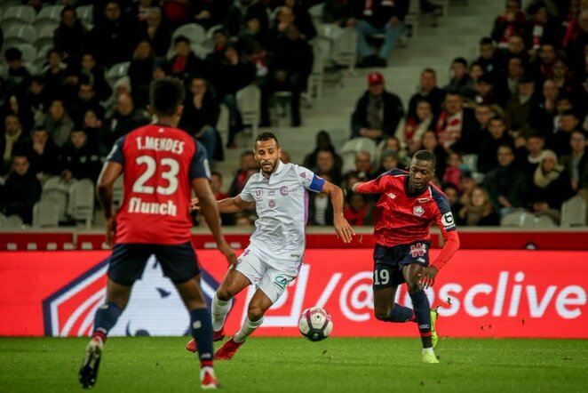 „Lille“ – „Reims“ rungtynių akimirka  | „Twitter“ nuotr.