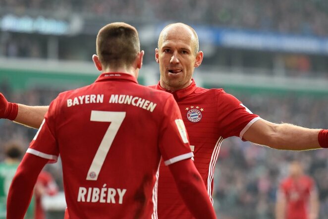 Arjena Robbenas ir Franckas Ribery | Scanpix nuotr.