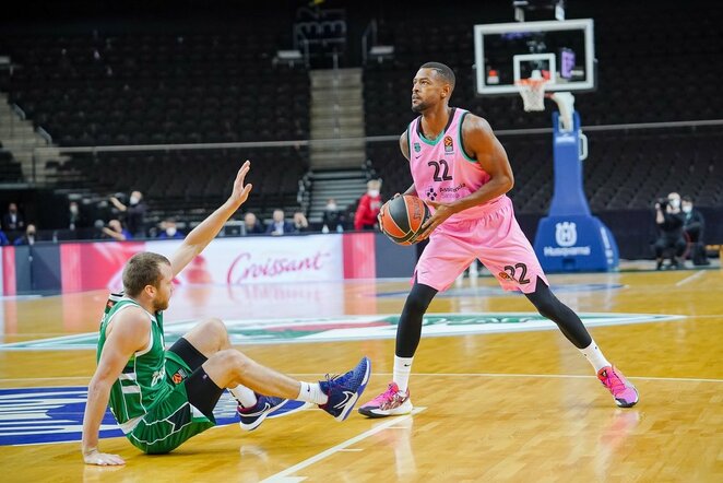 „Žalgiris“ – „Barcelona“ rungtynių akimirka | Sportas.lt/Tito Pacausko nuotr.