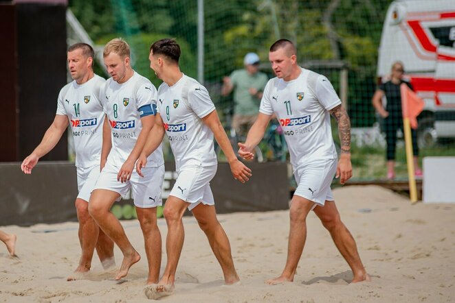 „Kauno Žalgirio“ paplūdimio futbolo komanda | Organizatorių nuotr.