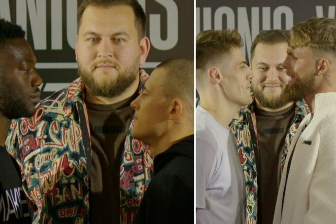 Jabulani Makhense ir Eimantas Stanionis bei Naglis Kanišauskas ir Dominykas Dirkstys | „Stop“ kadras