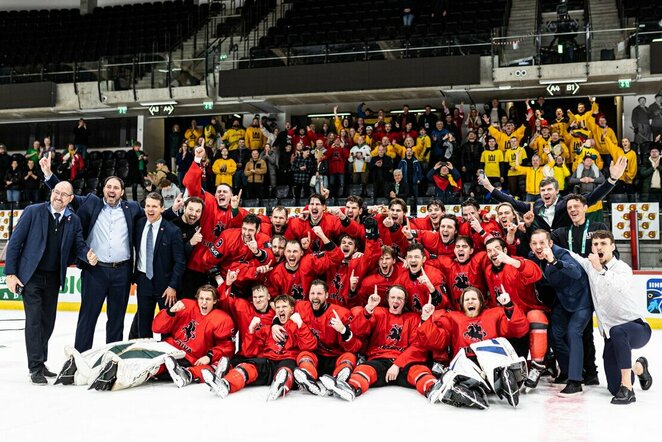 Lietuva – Korėja rungtynių akimirka | IIHF nuotr.