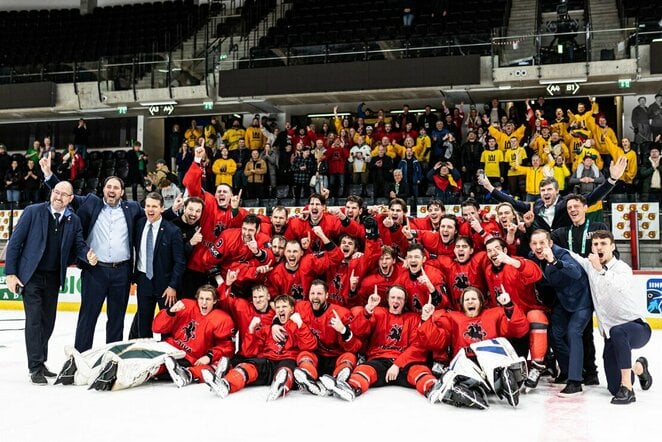Lietuva – Korėja rungtynių akimirka | IIHF nuotr.