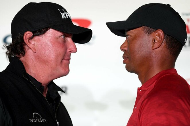 Philas Mickelsonas ir Tigeris Woodsas | Scanpix nuotr.
