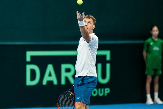 Ričardas Berankis prieš Zurą Tkemaladzę | Skirmanto Lisausko/BNS Foto nuotr.