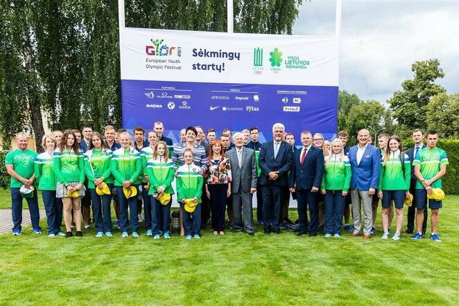 Lietuvos delegacija Europos jaunimo olimpiniame festivalyje | Vytauto Dranginio nuotr.