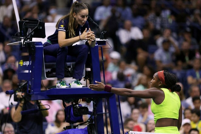 Cori Gauff ginčai su teisėja | Scanpix nuotr.