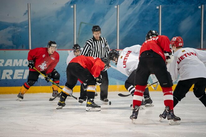 Lietuvos ledo ritulio rinktinės treniruotė | hockey.lt nuotr.