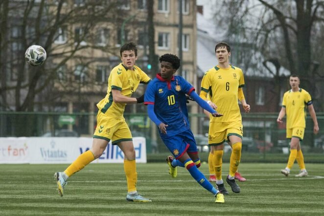 Lietuvos U-16 rinktinės rungtynių akimirka | lff.lt nuotr.