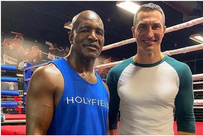 Evanderis Holyfieldas ir Vladimiras Kličko | Instagram.com nuotr