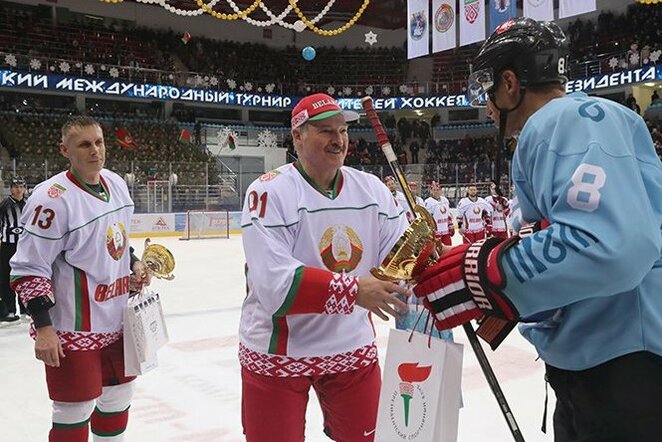 Aleksandras Lukašenka ir Dainius Zubrus | Organizatorių nuotr.