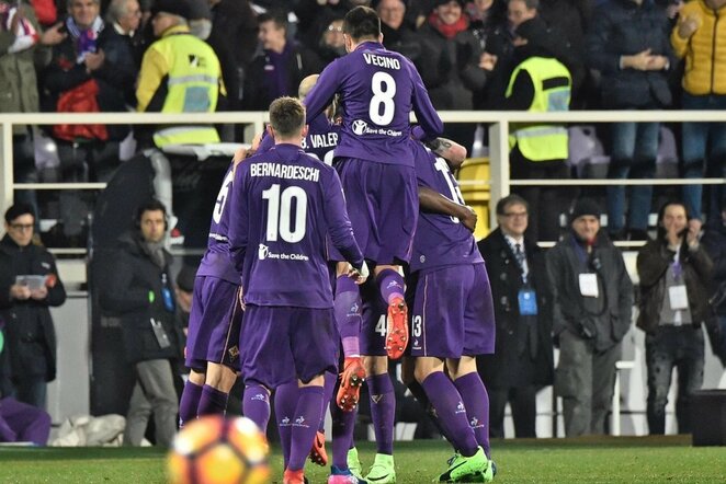 „Fiorentina“ džiaugiasi įvarčiu | Scanpix nuotr.