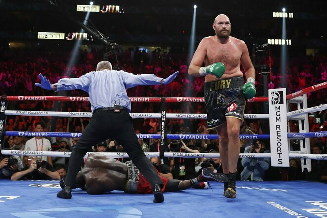 Tysonas Fury ir Deontay Wilderis | Scanpix nuotr.