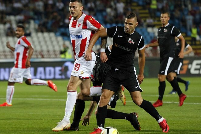 „Sūduvos“ - „Crvena Zvezda“ rungtynių akimirka | Fotodiena/Starsport nuotr.