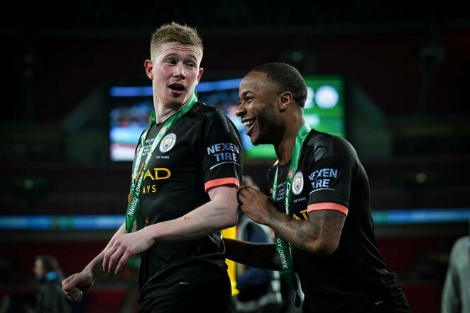 Kevinas de Bruyne ir Raheemas Sterlingas | Scanpix nuotr.