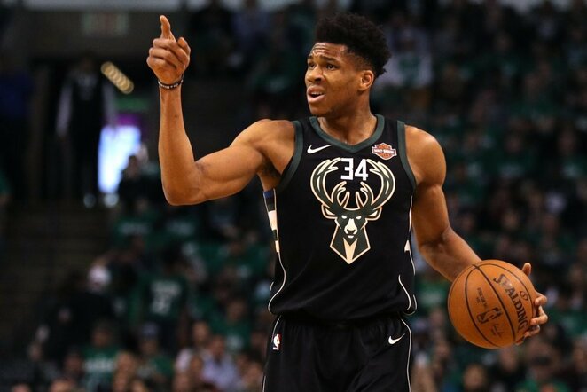 10. Milvokio „Bucks“ – Malcolmas Brogdonas, Jodie Meeksas, Jabari Parkeris, Ersanas Ilyasova, Giannis Antetokounmpo. „Win shares“: 25,6. | Scanpix nuotr.
