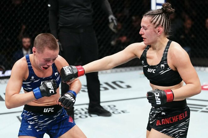 Rose Namajunas ir Erin Blanchfield | Organizatorių nuotr.