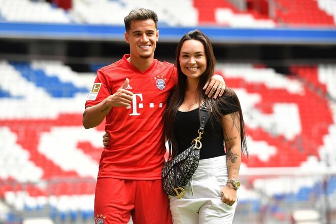 Philippe Coutinho ir Aine Coutinho | Scanpix nuotr.
