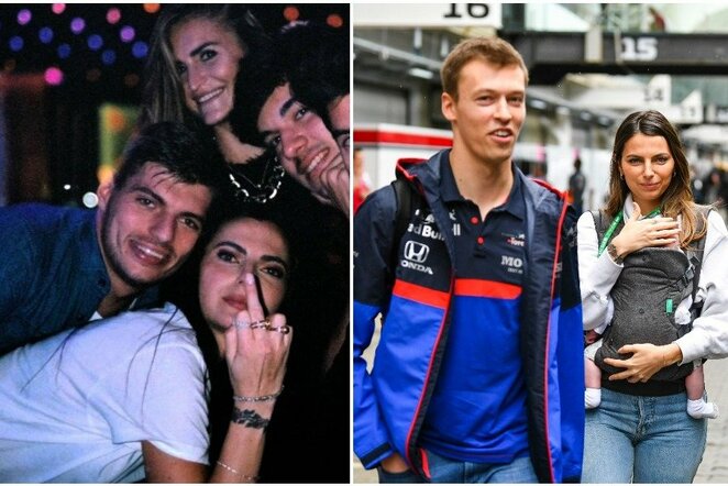 Maxas Verstappenas, Daniilas Kvyatas ir Kelly Piquet | „Scanpix“ ir instagram.com nuotr.