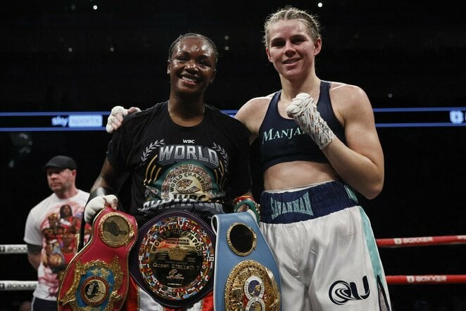 Claressa Shields ir Savannah Marshall | Scanpix nuotr.