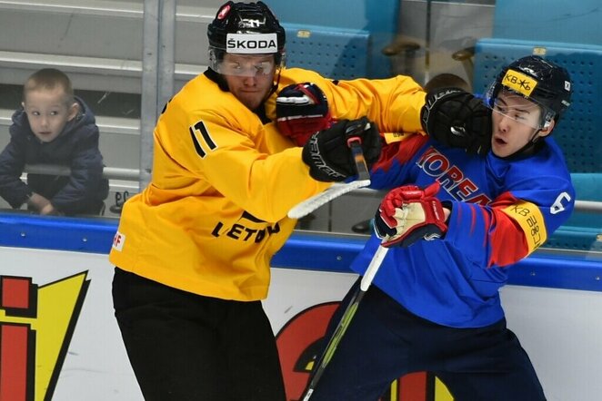 Lietuvių ir korėjiečių rungtynės | hockey.lt nuotr.