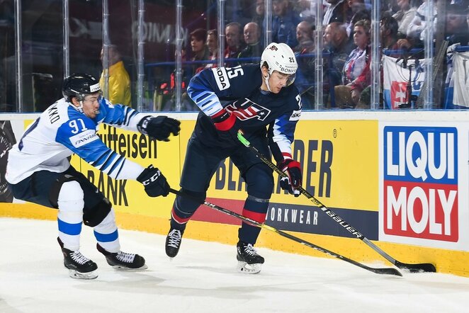 Amerikiečių ir suomių rungtynės | IIHF nuotr.
