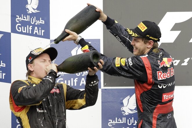 Kimi Raikkonenas, Sebastianas Vettelis | AP/Scanpix nuotr.