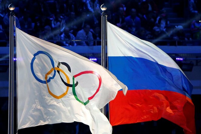 Olimpinė ir Rusijos vėliavos | Scanpix nuotr.