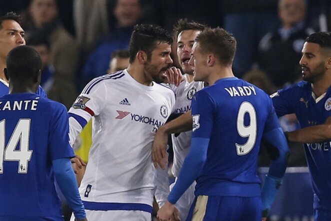 „Leicester“ – „Chelsea“ rungtynių akimirka | Reuters/Scanpix nuotr.