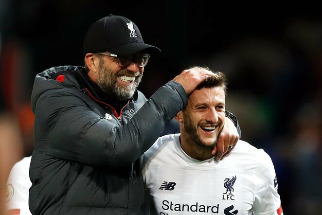 Jurgenas Kloppas ir Adamas Lallana | Scanpix nuotr.