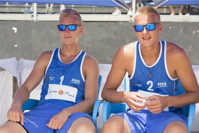 Arnas Rumševičius ir Lukas Každailis | FIVB nuotr.