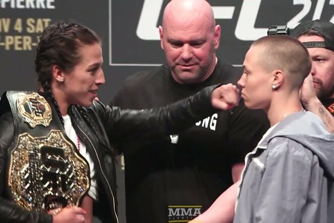 Joanna Jedrzejczyk ir Rose Namajunas | Youtube.com nuotr.
