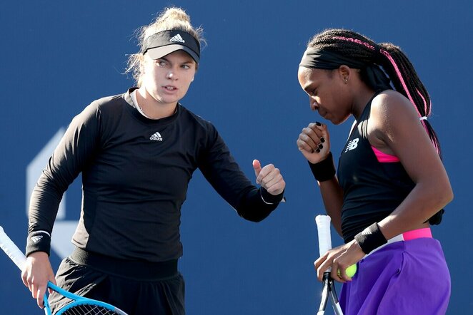 Caty McNally ir Cori Gauff | Scanpix nuotr.