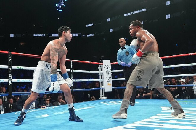 Ryanas Garcia ir Devinas Haney | Scanpix nuotr.