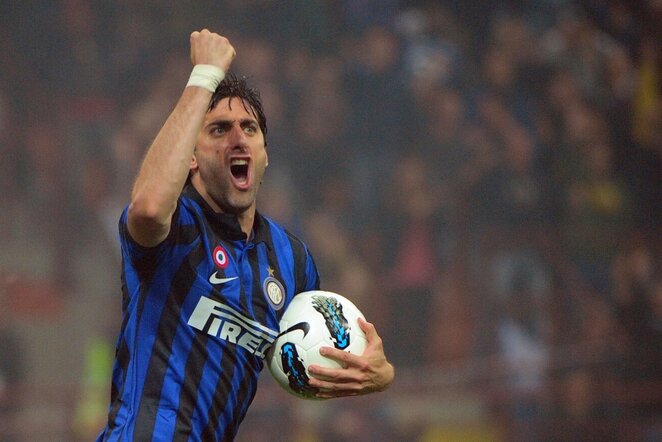 Diego Milito džiaugiasi įvarčiu | AFP/Scanpix nuotr.