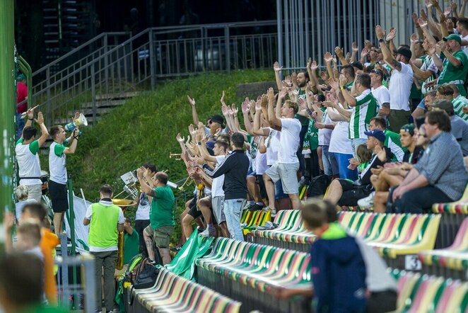 „Žalgirio“ fanai | Roko Lukoševičiaus/BNS Foto nuotr.
