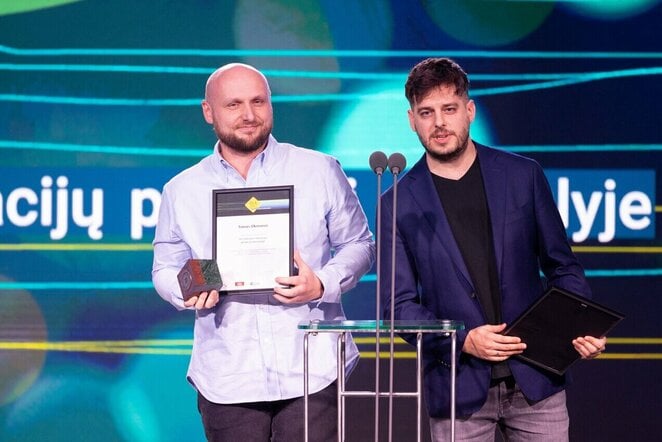 Tomas Okmanas ir Eimantas Sabaliauskas | Luko Balandžio / BNS foto nuotr.