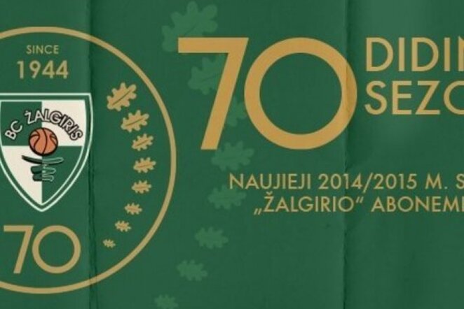 „Žalgirio“ gerbėjams – jubiliejinio sezono abonementai