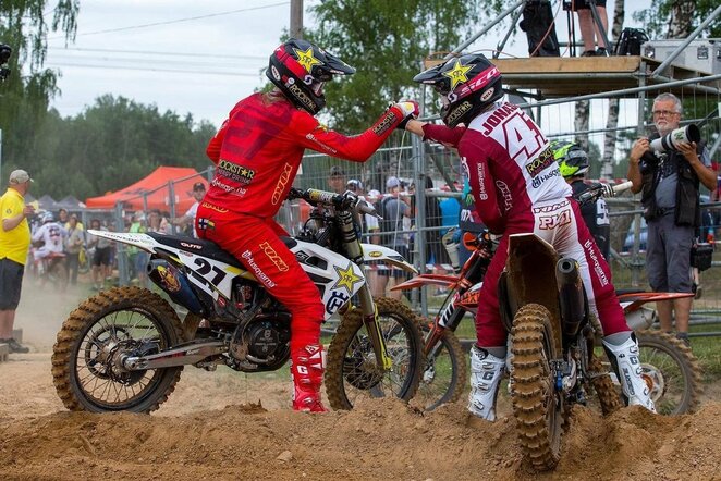 Arminas Jasikonis pasaulio motokroso čempionato etape Latvijoje | Organizatorių nuotr.