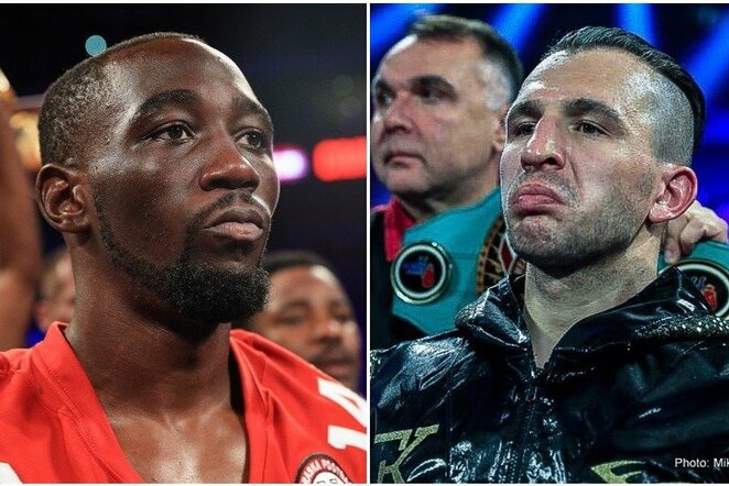 Terence'as Crawfordas ir Egidijus Kavaliauskas | „Top Rank“ nuotr.