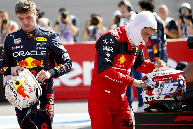 Maxas Verstappenas ir Charlesas Leclercas | Scanpix nuotr.