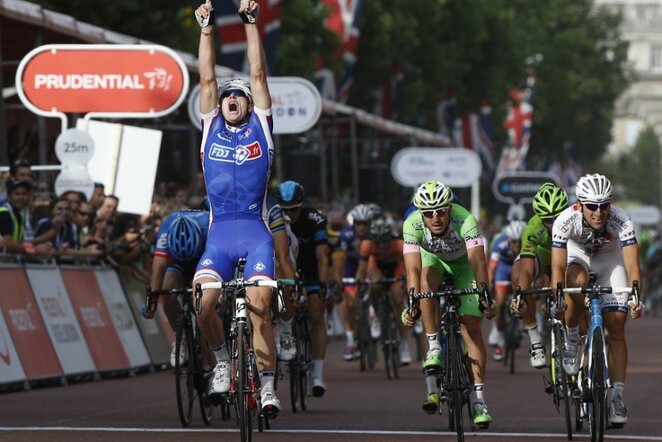 Arnaudas Demare'as (priekyje) | REUTERS/Scanpix nuotr.